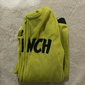 Kids sz 8 onesie- The Grinch. Worn once.